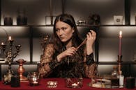 Portrait of Beautiful Fortune Teller