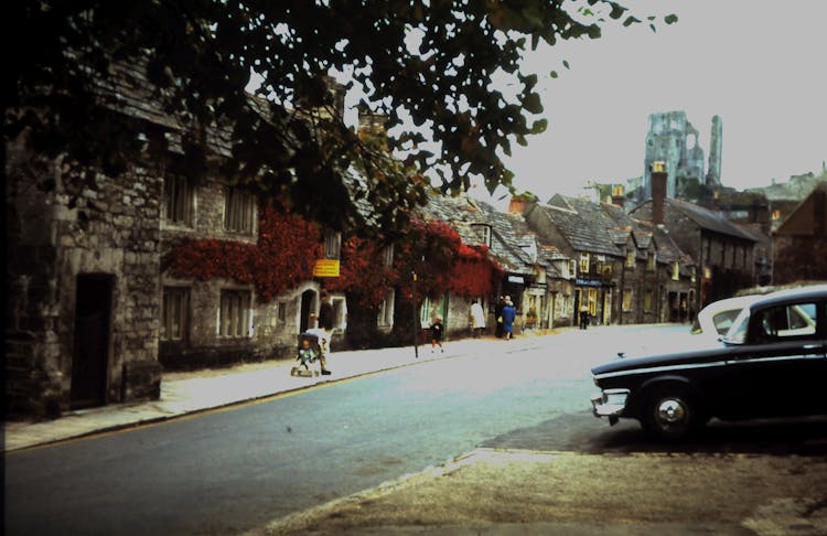 Street In Corfe Castle, England 