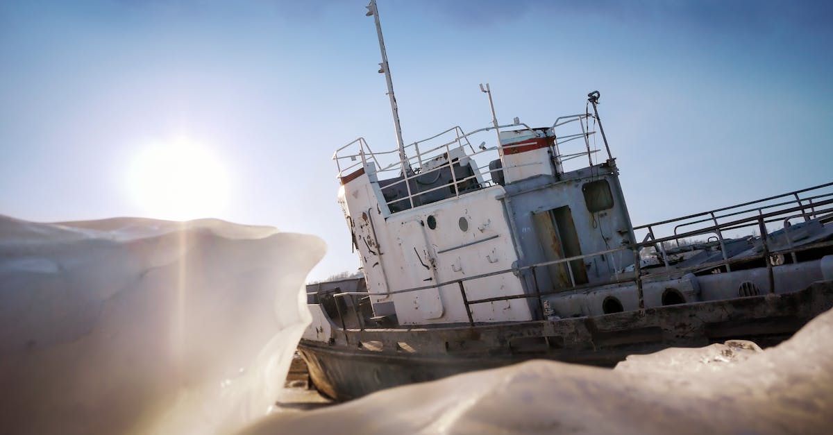 Free stock photo of boat, cold, frozen