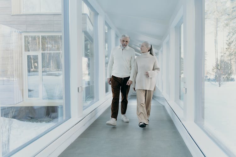 A Couple Walking Together