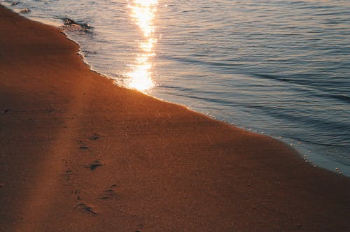 Photos gratuites de bord de mer, coucher de soleil, eau