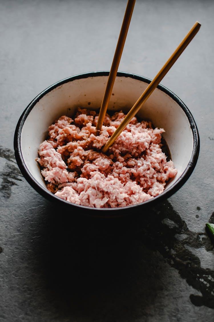 Close-Up Shot Of A Dish In A Bowl