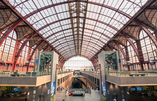 Antwerp station central station city 722701