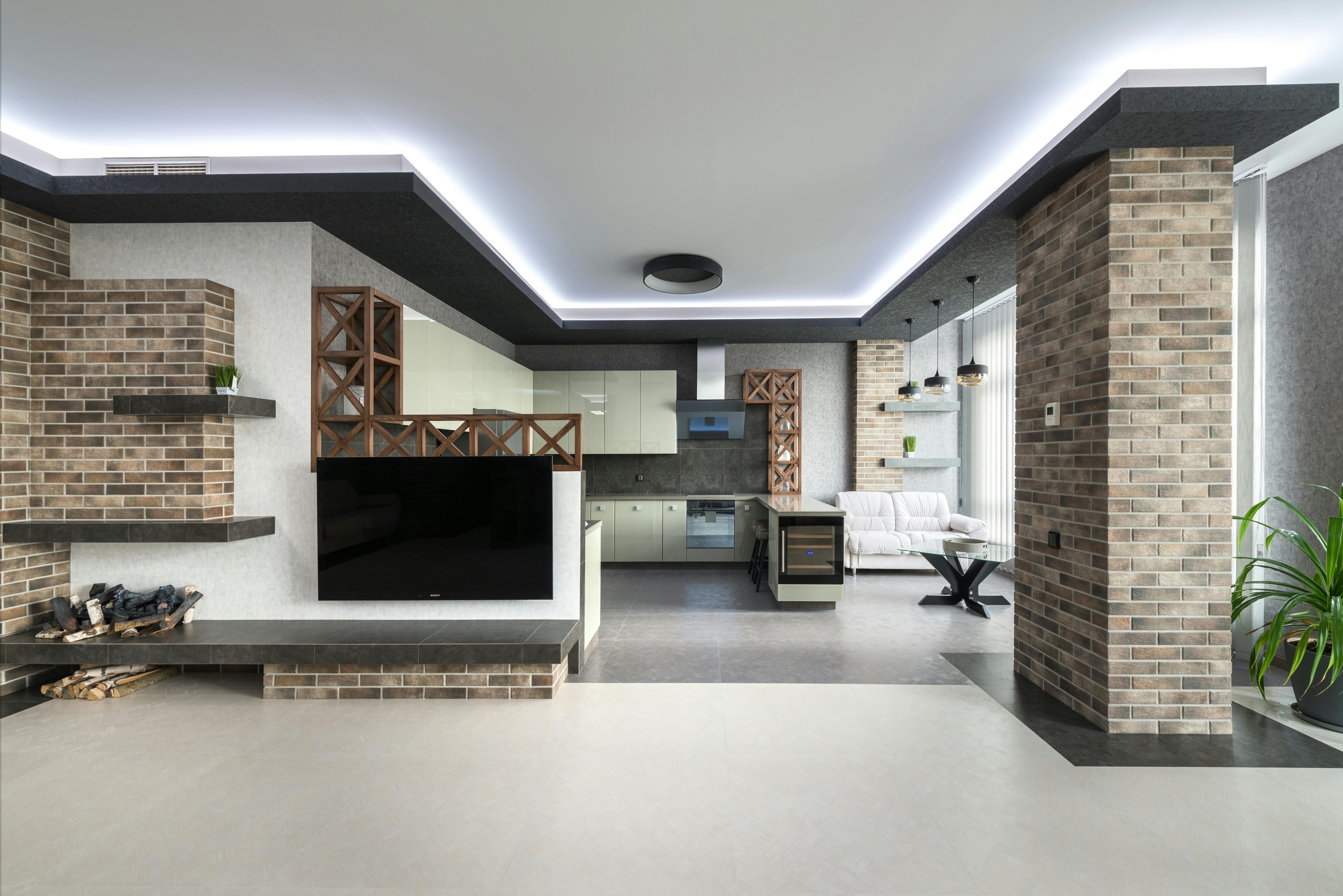 spacious apartment with kitchen zone