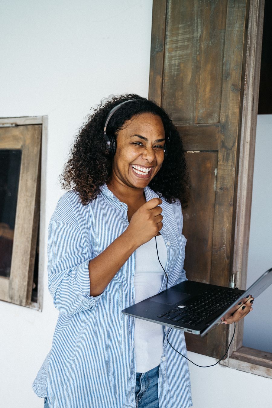 Teammate on a video call — photo by Anna Tarazevich on Pexels