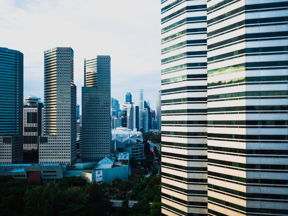 Free Photography of Singapore Skyscrapers Stock Photo