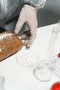 A Powder Getting Tested in a Laboratory