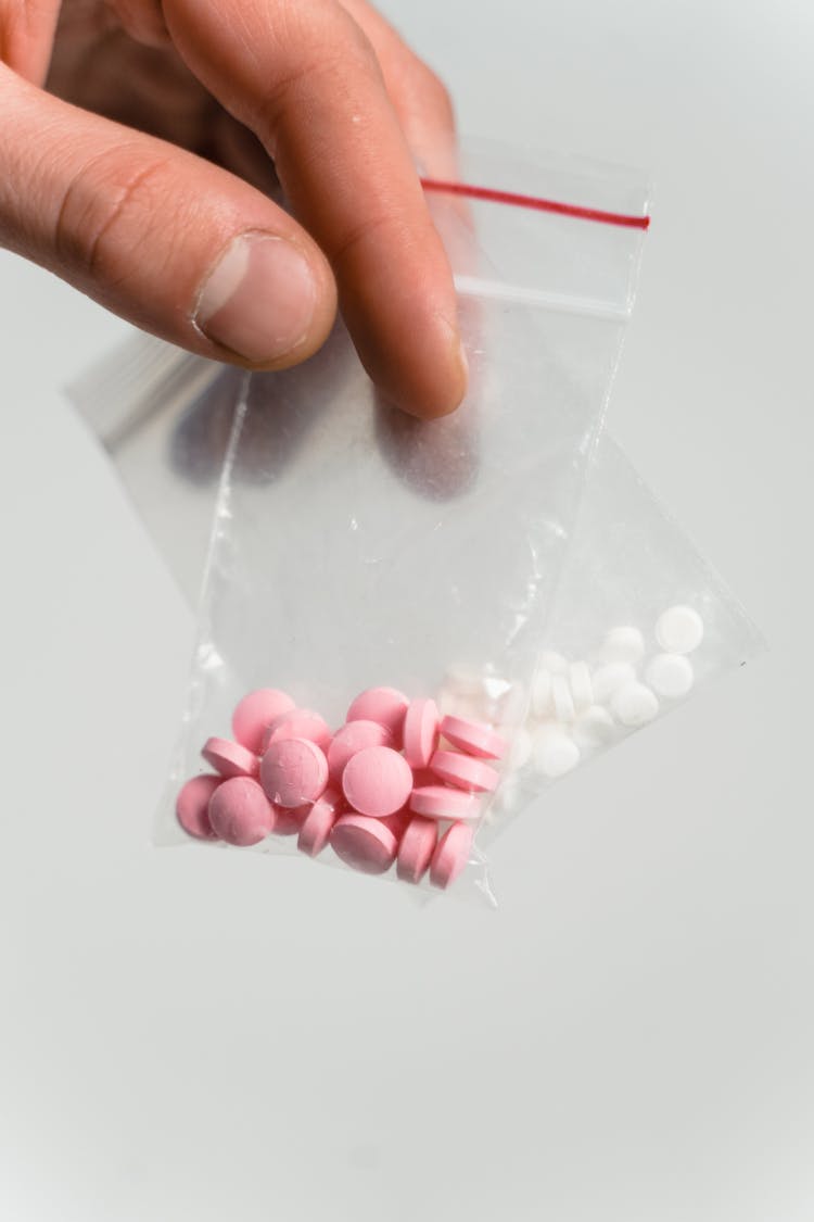 Drugs On Zip Lock Plastic Sachet