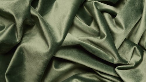 Crumpled Green Fabric
