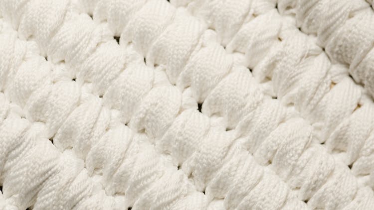 White Textile  On Close Up