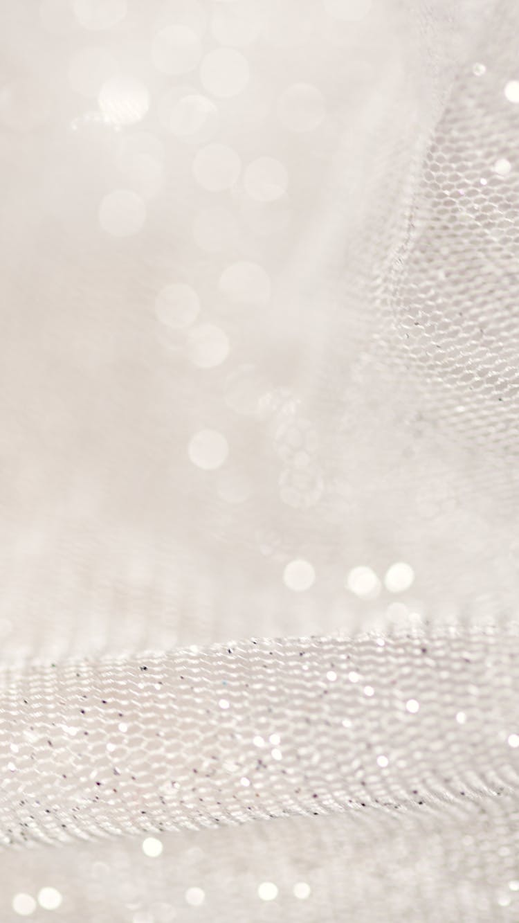 Close-Up Shot Of A White Textile