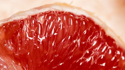 Close-Up Shot of a Grapefruit
