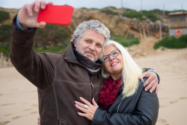 Couple Taking A Selfie Photo