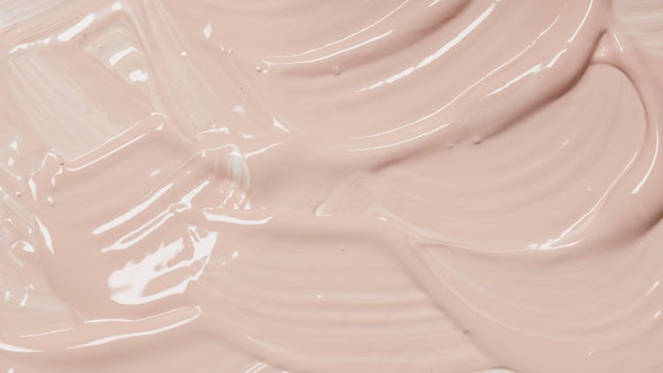 Close-Up Photograph Of Pink Paint