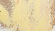 Yellow and Brown Paint on Canvas