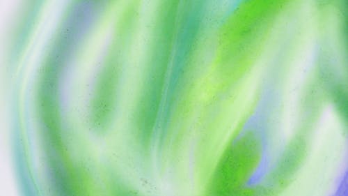 Abstract Green and Blue Watercolor Painting