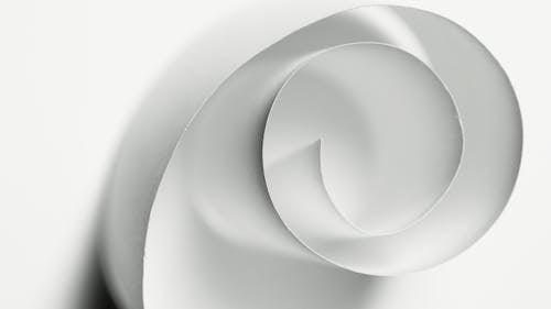 Free White Top Swirl Texture of Paper Stock Photo