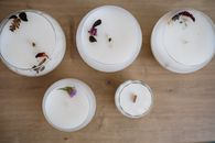 Flowers on Top of Candles