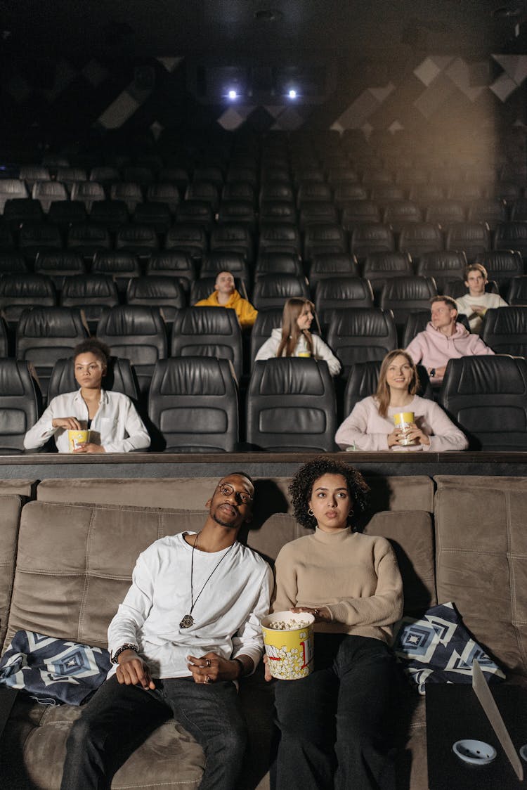 Photo Of People Watching A Movie In A Movie Theater