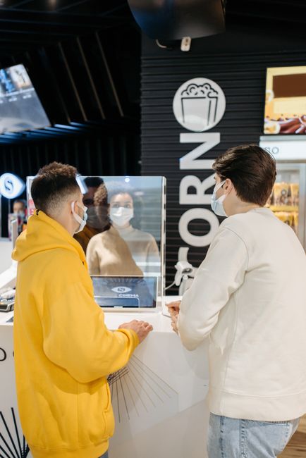 cinema ticket booth queue