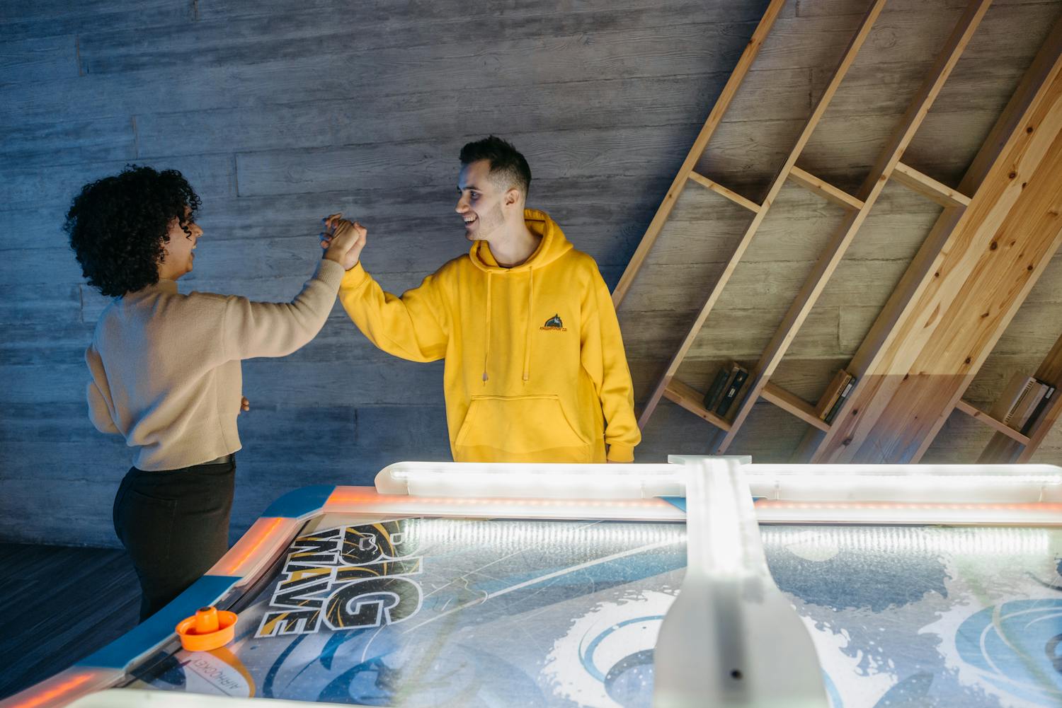 Air hockey and competitive games