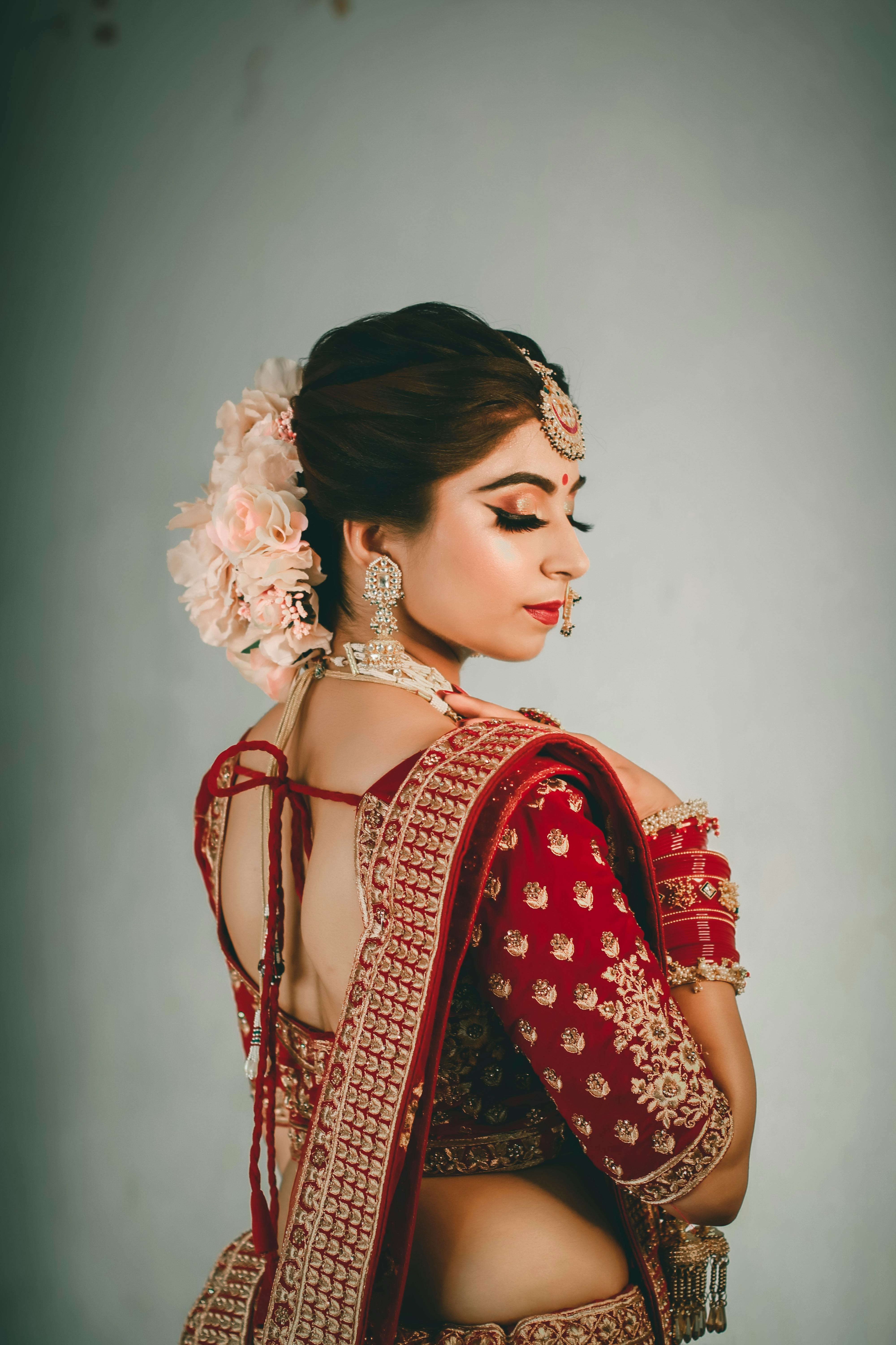 Every Look Of This Bride & Her Sister Screams Bride & Bridesmaid Goals –  WedBook | Hair style on saree, Bridal hairstyle indian wedding, Engagement  hairstyles