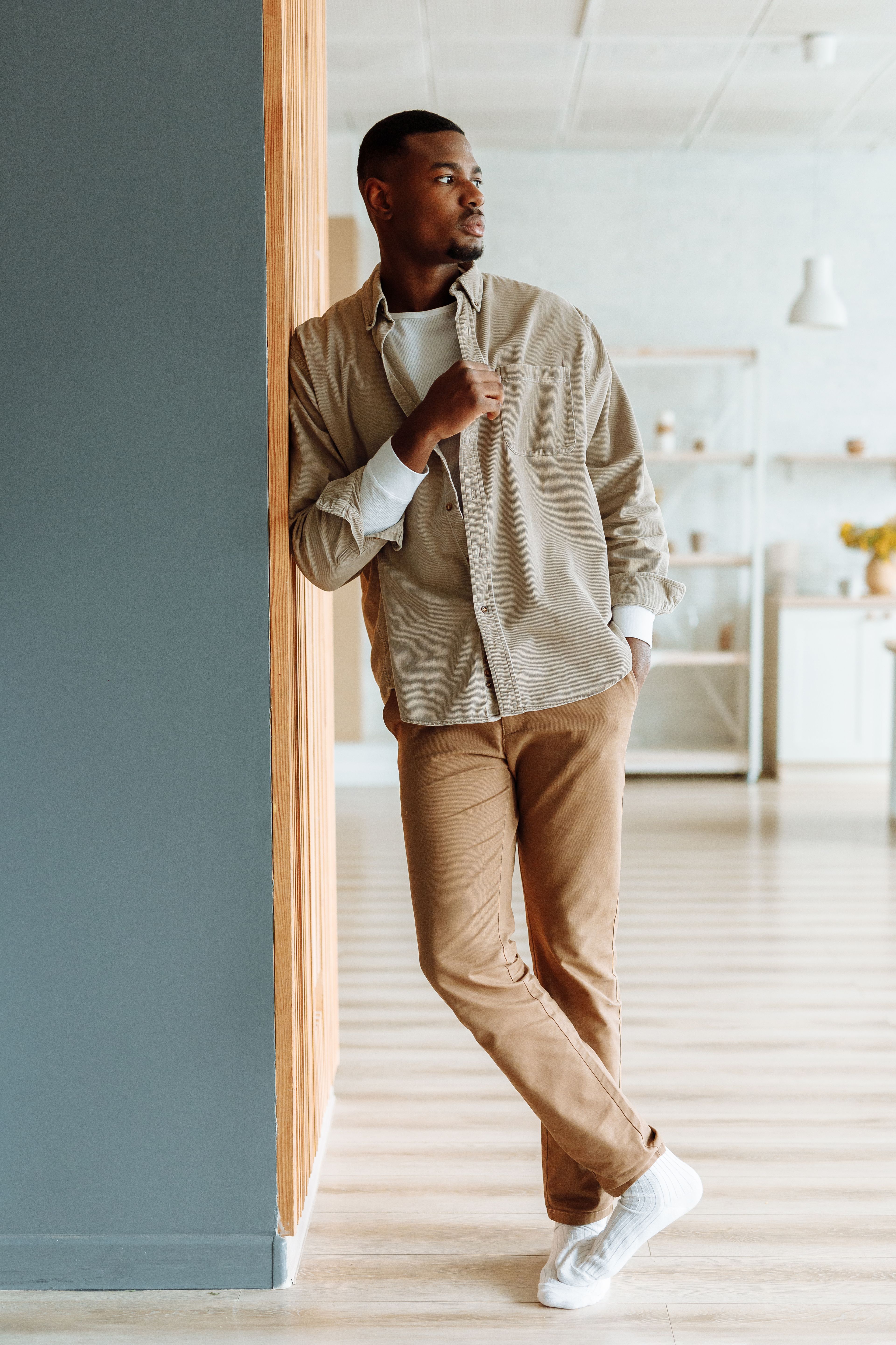 Pleated Relaxed Chino