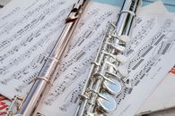 Close-Up Shot of Silver Flutes