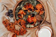 Sliced Fruits in Brown Wooden Bowl