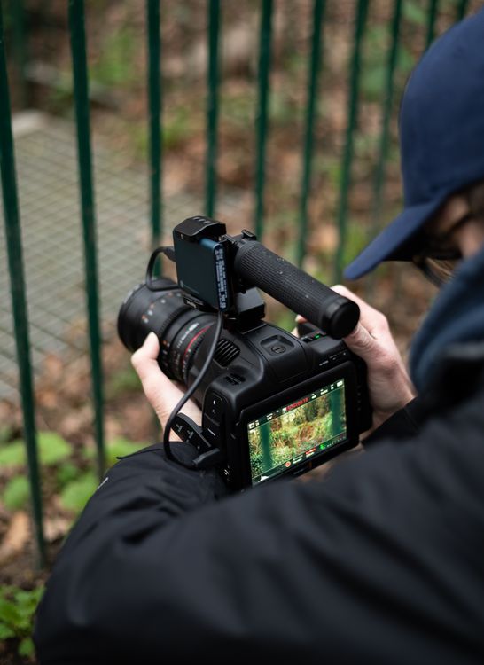 A Person Holding a Video Camera · Free Stock Photo