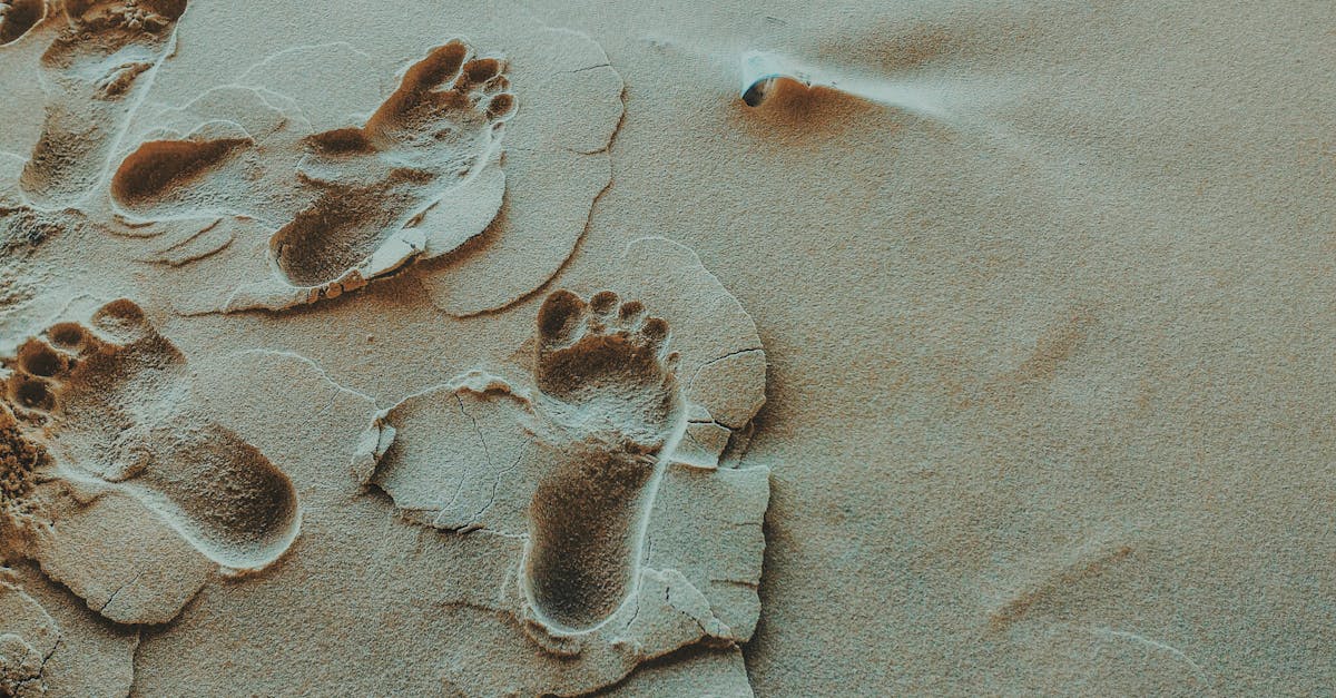 Person Foot Prints on Sands Photo