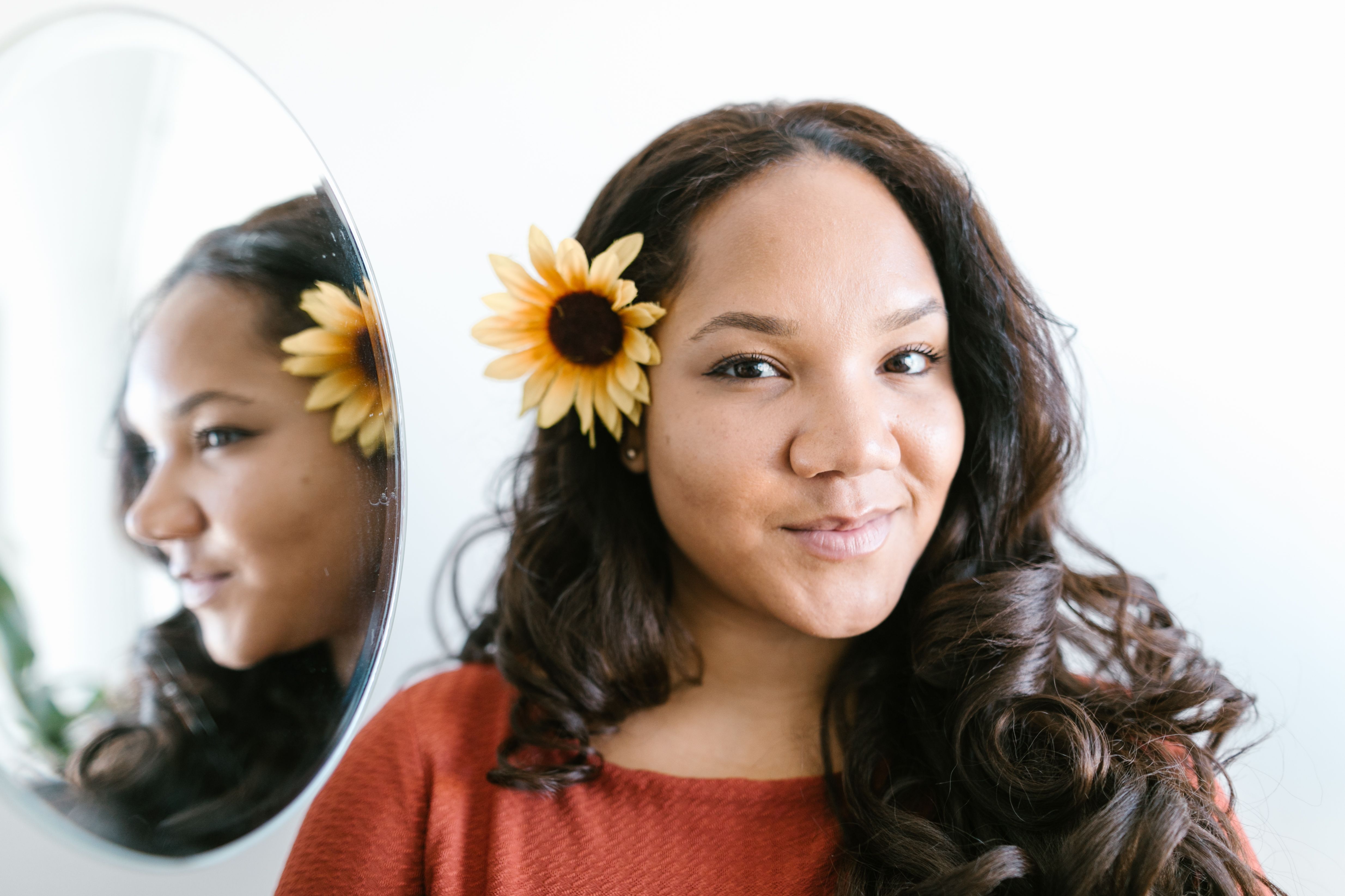 Woman with Flower on Her Hair · Free Stock Photo