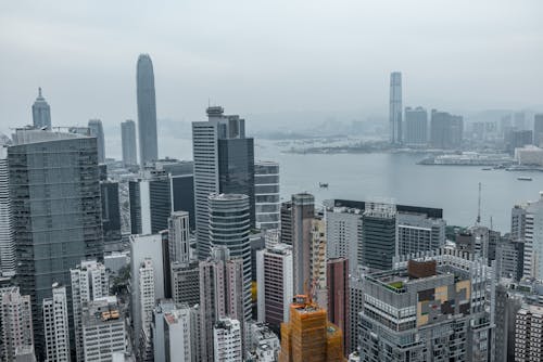 High Rise Buildings Near Body of Water