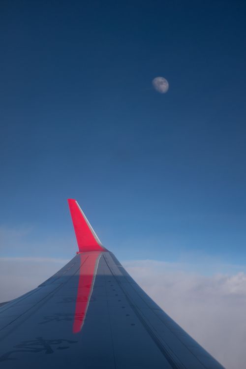 Free Photography of Airplane Wing Above White Clouds Stock Photo
