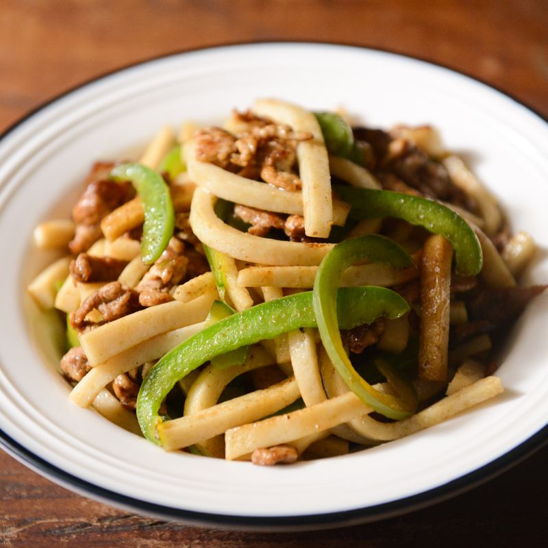 French Normandy Apple Pork Chop Stir-Fry