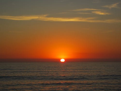 Body of Water Under Sunset