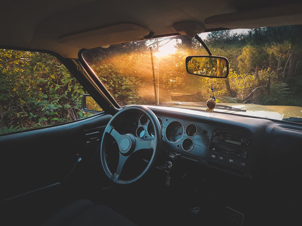 View of a vehicle’s interior