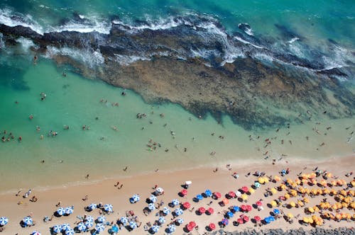 Foto d'estoc gratuïta de Costa, estiu, foto aèria