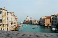 Famous Venice canal near Salute church