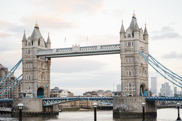 Tower Bridge Crossing Thames River