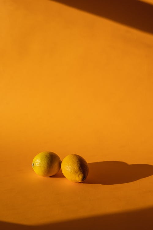 Lemons on a Yellow Background