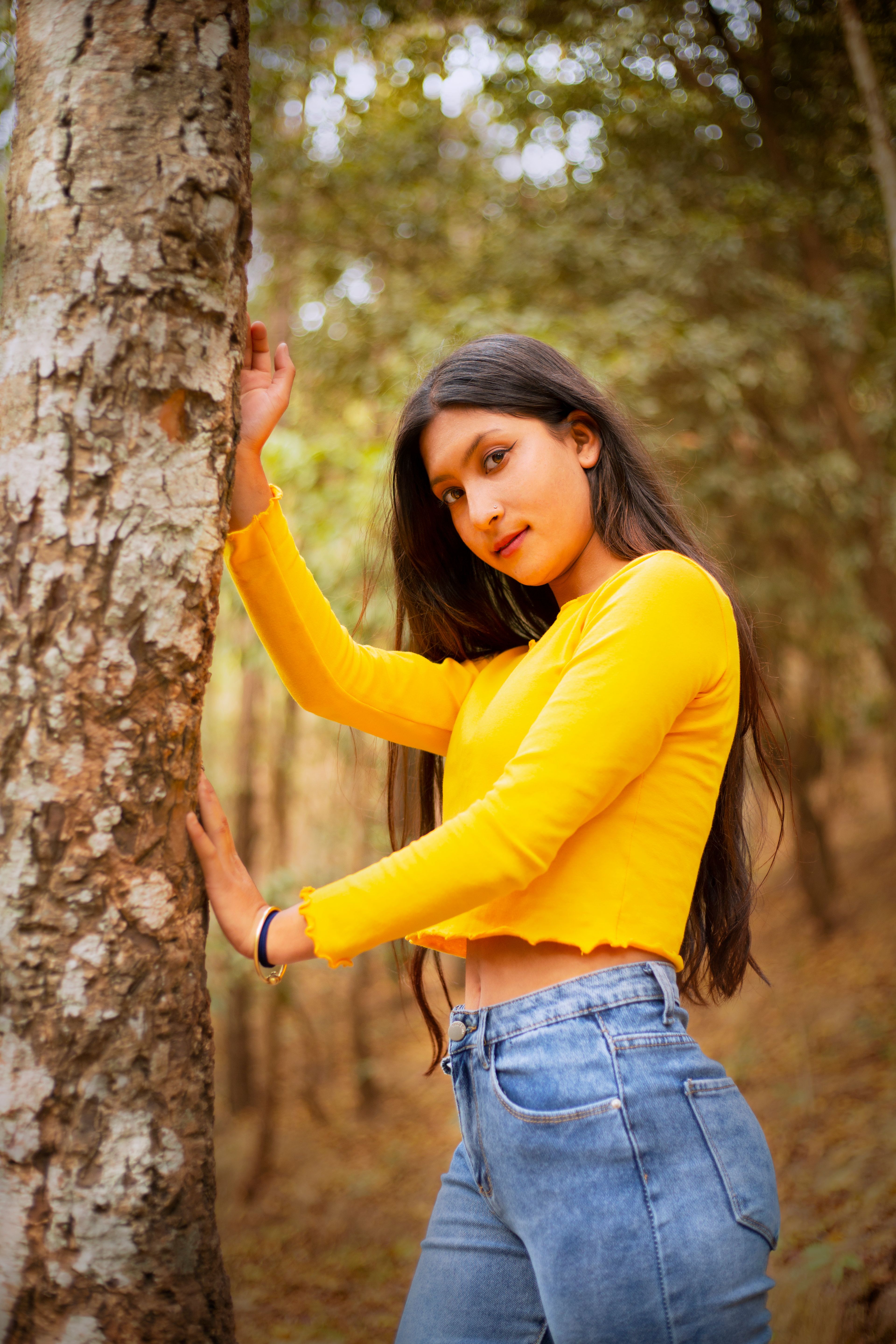 long yellow top