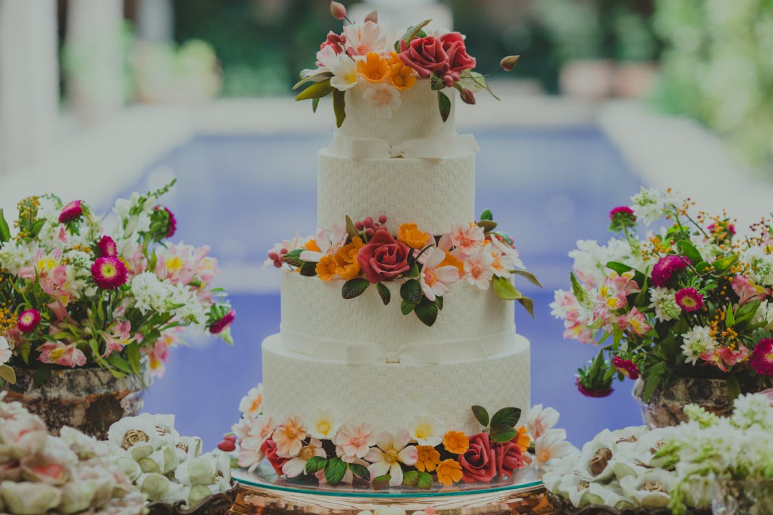 Free Photo of a Wedding Cake Stock Photo