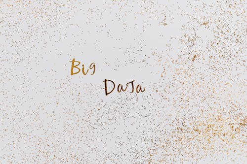 Free Big Data in Gold Letters Stock Photo
