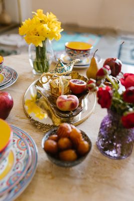 Traditional Panamanian dinner spread