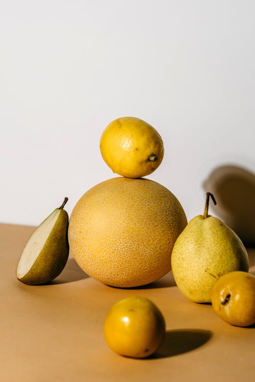 Základová fotografie zdarma na téma citron, hrušky, meloun