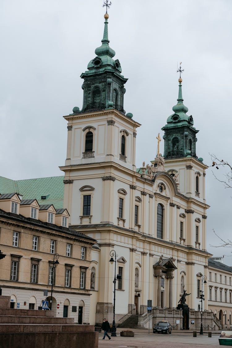 A Holy Cross Church Under The White Sky