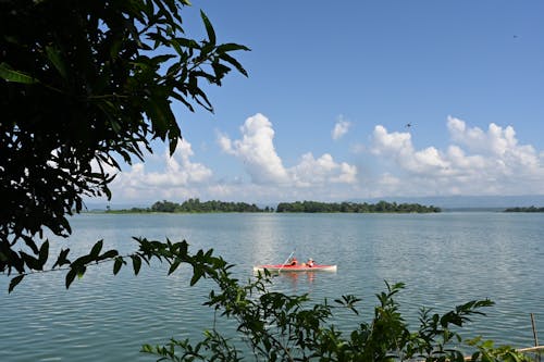 คลังภาพถ่ายฟรี ของ ทะเลสาบสีฟ้า, พายเรือคายัค