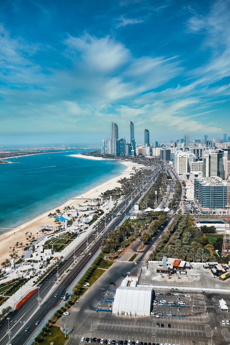 Abu Dhabi Skyline View From Above