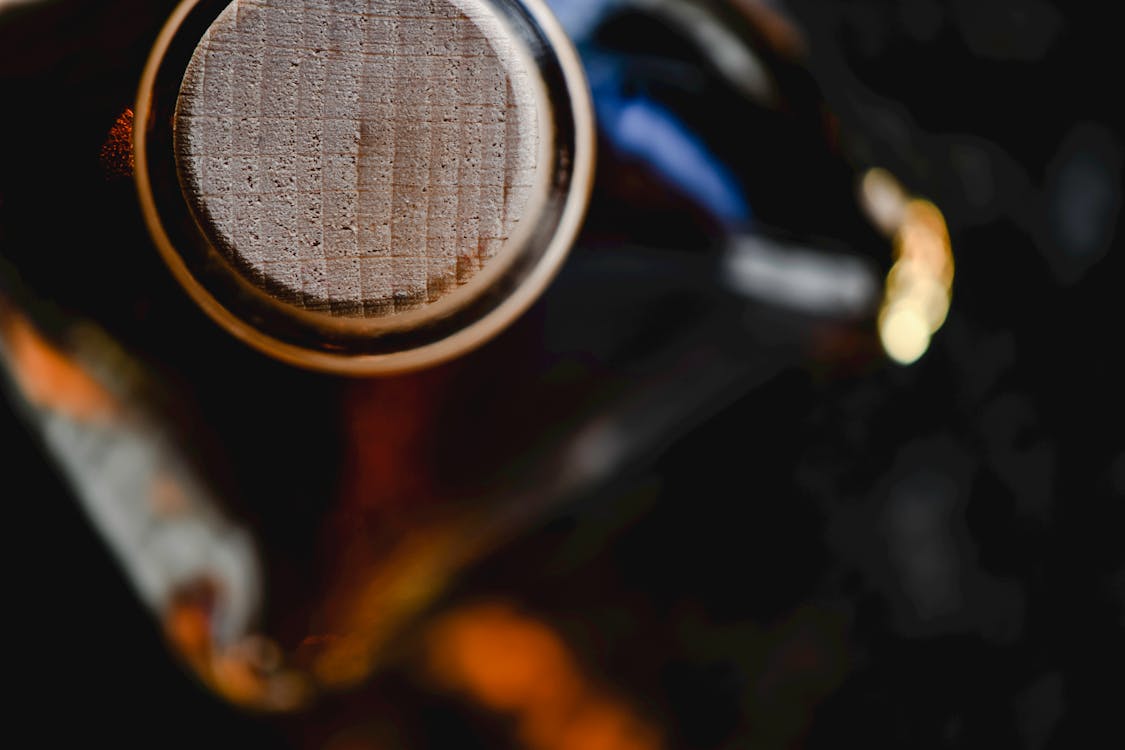 Free Close-Up Shot of a Bottle of Whisky Stock Photo